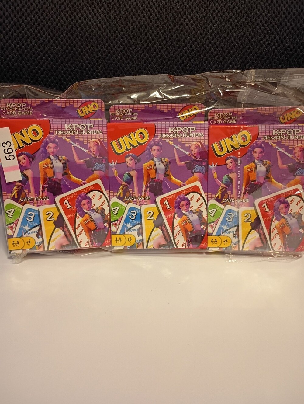 K-Pop Demon Hunters Uno  Card Game Bundle| 3 Pack
